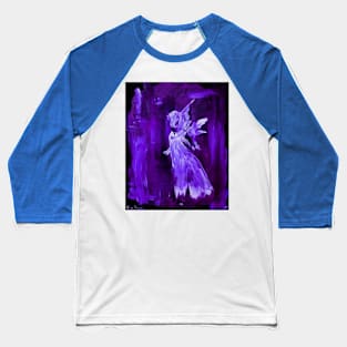 Dark Purple Angel Baseball T-Shirt